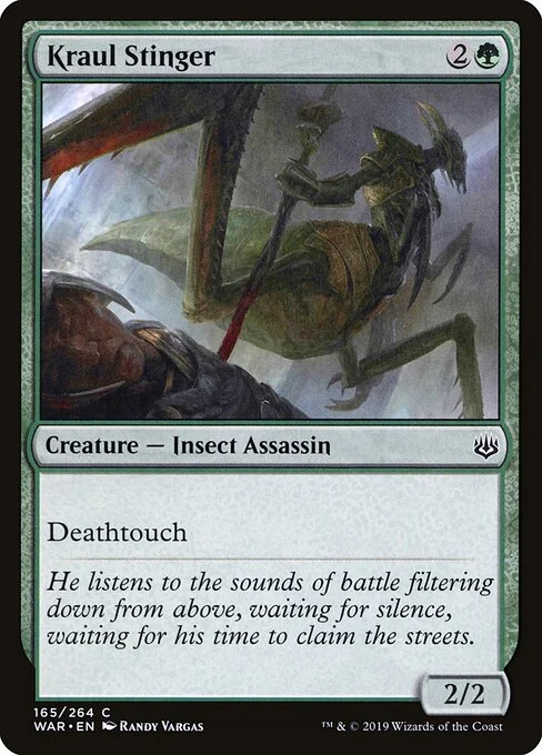 Kraul Stinger, carta Magic di tipo Creature — Insect Assassin illustrata da Randy Vargas