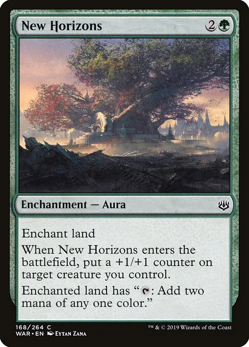New Horizons, carta Magic di tipo Enchantment — Aura illustrata da Eytan Zana
