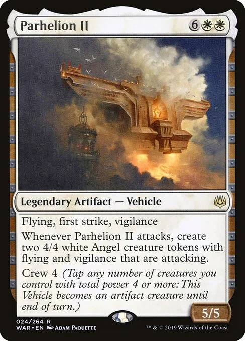 Parhelion II, carta Magic di tipo Legendary Artifact — Vehicle illustrata da Adam Paquette
