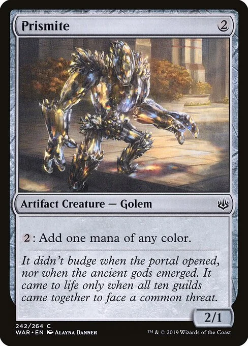 Prismite, carta Magic di tipo Artifact Creature — Golem illustrata da Alayna Danner