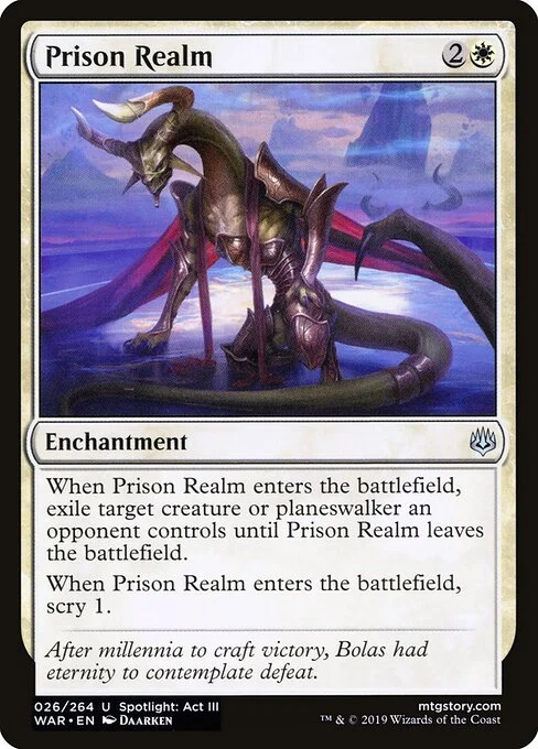 Prison Realm, carta Magic di tipo Enchantment illustrata da Daarken