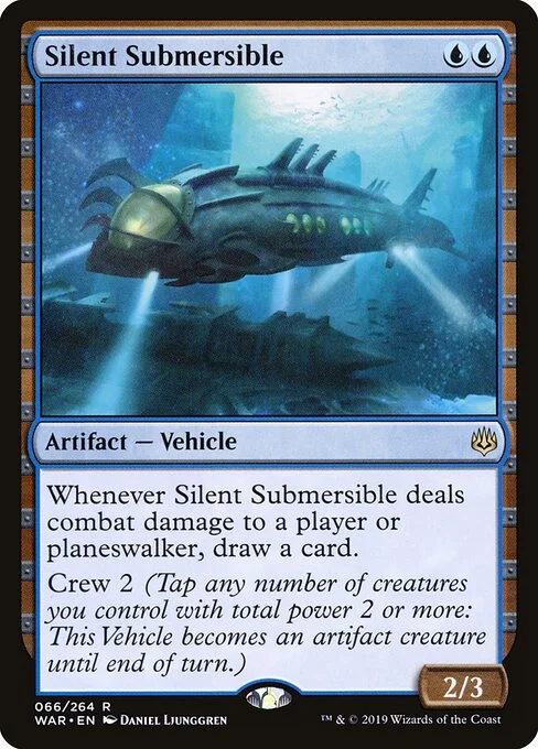 Silent Submersible, carta Magic di tipo Artifact — Vehicle illustrata da Daniel Ljunggren