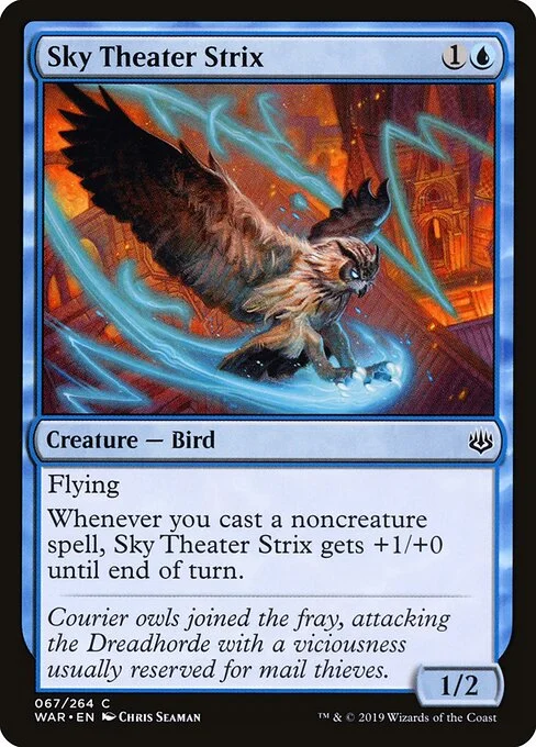 Sky Theater Strix, carta Magic di tipo Creature — Bird illustrata da Chris Seaman