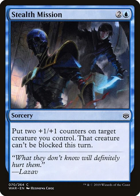 Stealth Mission, carta Magic di tipo Sorcery illustrata da Heonhwa