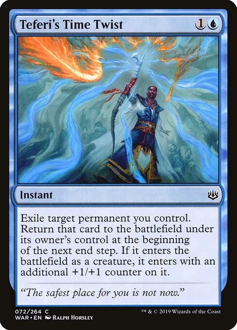 Teferi's Time Twist, carta Magic di tipo Instant illustrata da Ralph Horsley