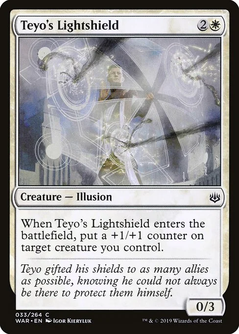 Teyo's Lightshield, carta Magic di tipo Creature — Illusion illustrata da Igor Kieryluk