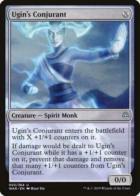 Ugin's Conjurant, carta Magic di tipo Creature — Spirit Monk illustrata da Ryan Yee