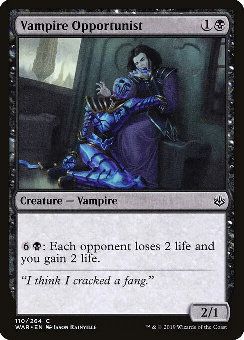 Vampire Opportunist, carta Magic di tipo Creature — Vampire illustrata da Jason Rainville