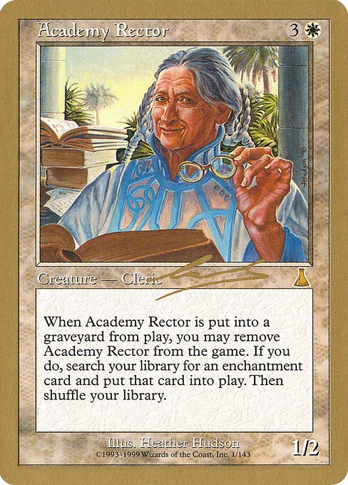 Academy Rector, carta Magic di tipo Creature — Human Cleric illustrata da Heather Hudson