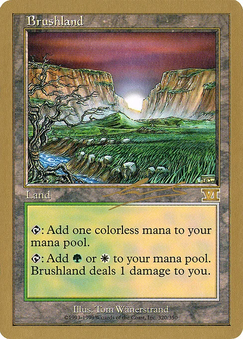 Brushland, carta Magic di tipo Land illustrata da Tom Wänerstrand