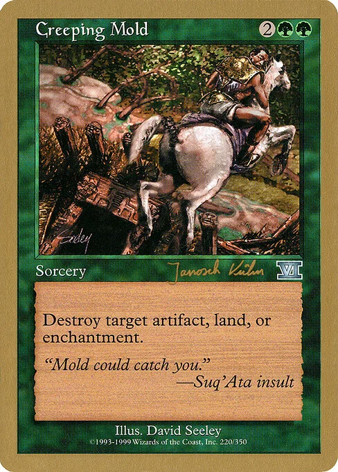Creeping Mold, carta Magic di tipo Sorcery illustrata da David Seeley