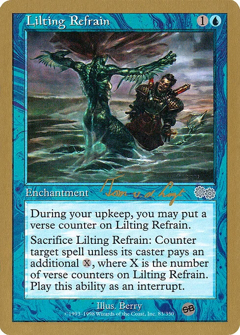 Lilting Refrain, carta Magic di tipo Enchantment illustrata da Berry
