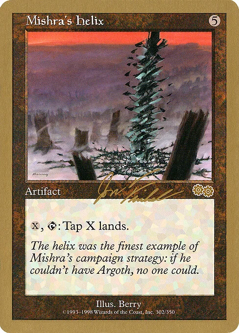 Mishra's Helix, carta Magic di tipo Artifact illustrata da Berry