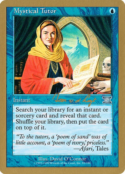 Mystical Tutor, carta Magic di tipo Instant illustrata da David O'Connor