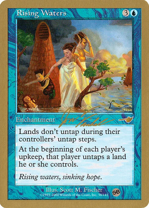 Rising Waters, carta Magic di tipo Enchantment illustrata da Scott M. Fischer