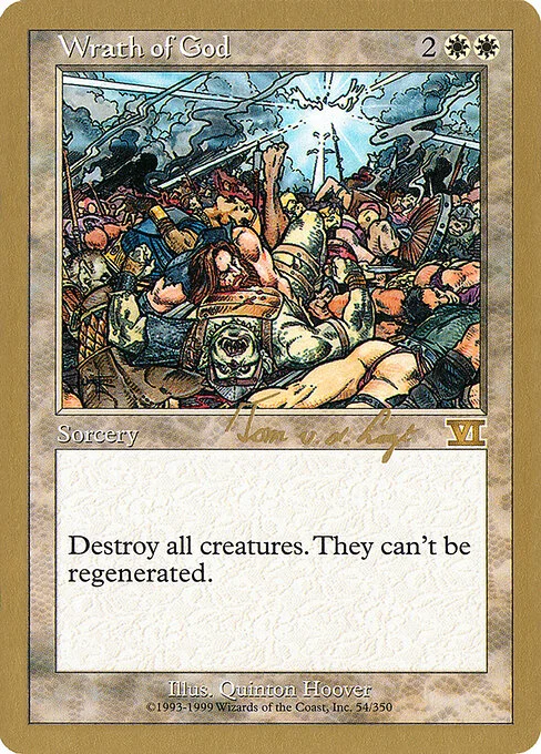 Wrath of God, carta Magic di tipo Sorcery illustrata da Quinton Hoover