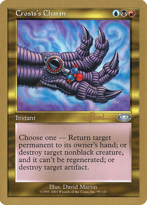 Crosis's Charm, carta Magic di tipo Instant illustrata da David Martin