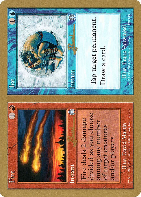 Fire // Ice, carta Magic di tipo Instant // Instant illustrata da David Martin & Franz Vohwinkel