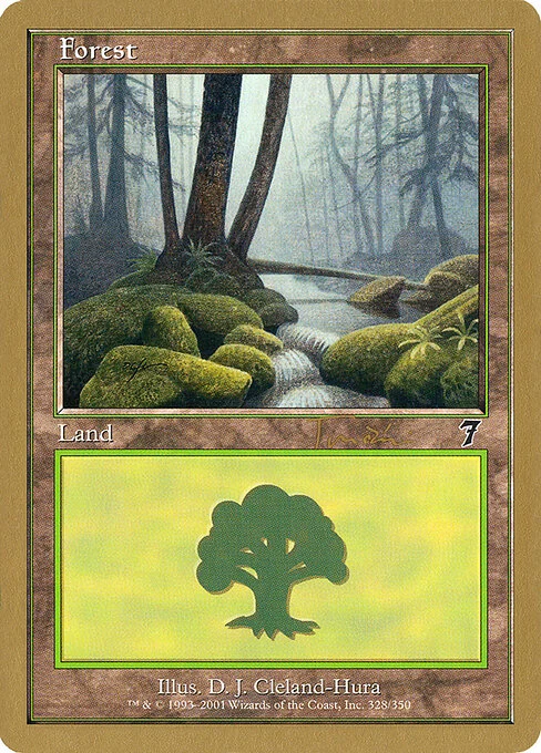 Forest, carta Magic di tipo Basic Land — Forest illustrata da D. J. Cleland-Hura