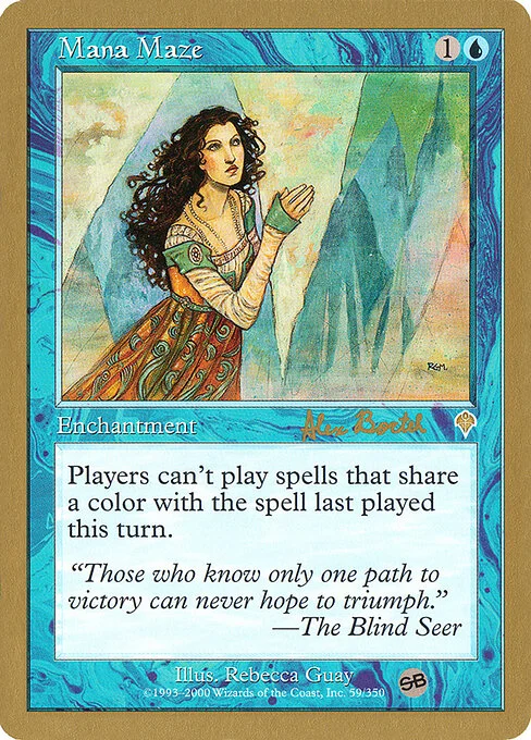 Mana Maze, carta Magic di tipo Enchantment illustrata da Rebecca Guay