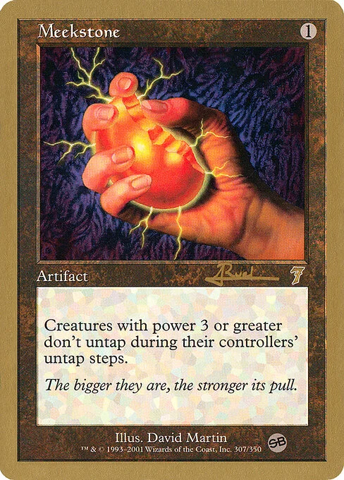 Meekstone, carta Magic di tipo Artifact illustrata da David Martin