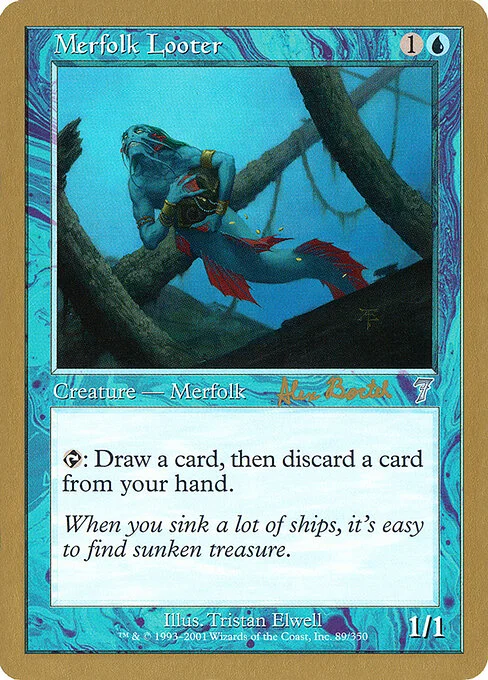 Merfolk Looter, carta Magic di tipo Creature — Merfolk Rogue illustrata da Tristan Elwell