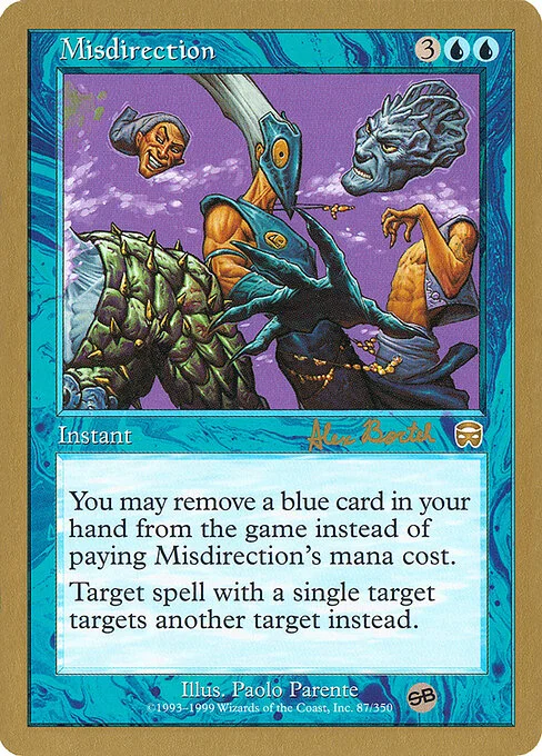 Misdirection, carta Magic di tipo Instant illustrata da Paolo Parente