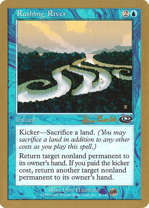 Rushing River, carta Magic di tipo Instant illustrata da Don Hazeltine