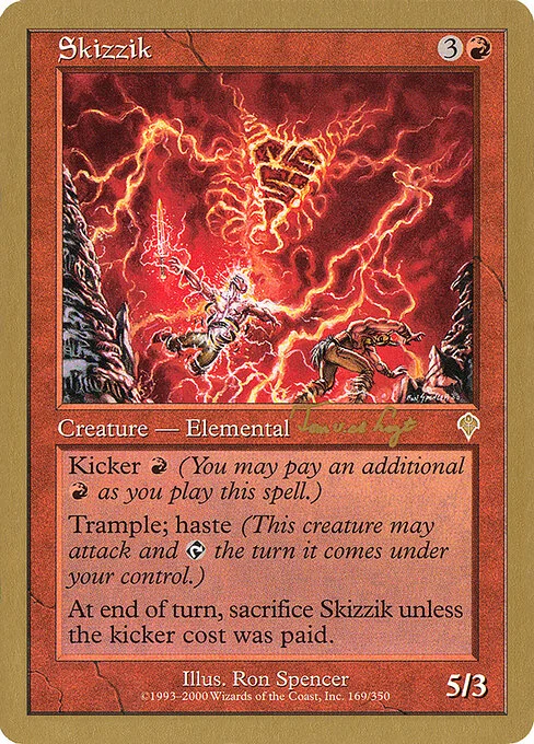 Skizzik, carta Magic di tipo Creature — Elemental illustrata da Ron Spencer