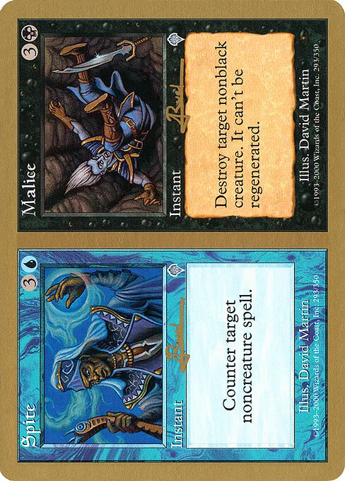 Spite // Malice, carta Magic di tipo Instant // Instant illustrata da David Martin