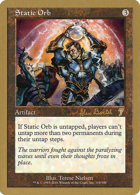 Static Orb, carta Magic di tipo Artifact illustrata da Terese Nielsen