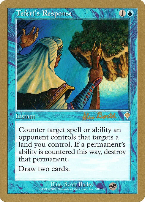 Teferi's Response, carta Magic di tipo Instant illustrata da Scott Bailey