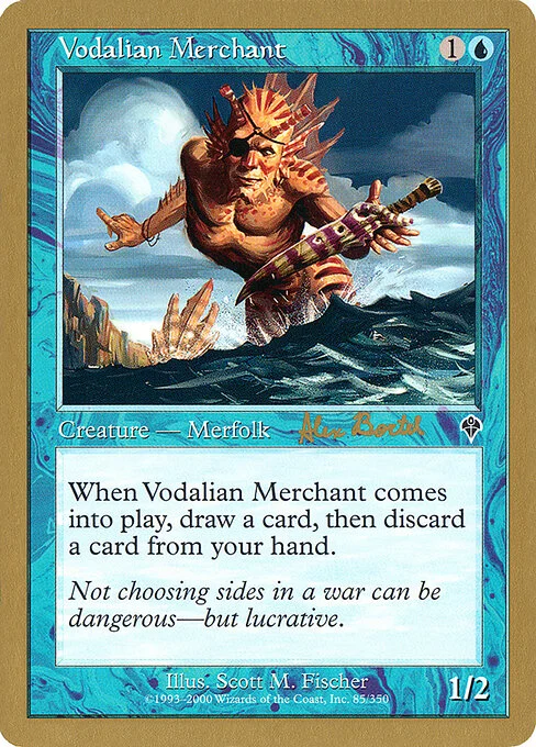 Vodalian Merchant, carta Magic di tipo Creature — Merfolk illustrata da Scott M. Fischer