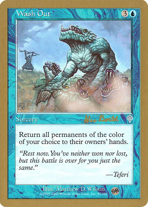 Wash Out, carta Magic di tipo Sorcery illustrata da Matthew D. Wilson