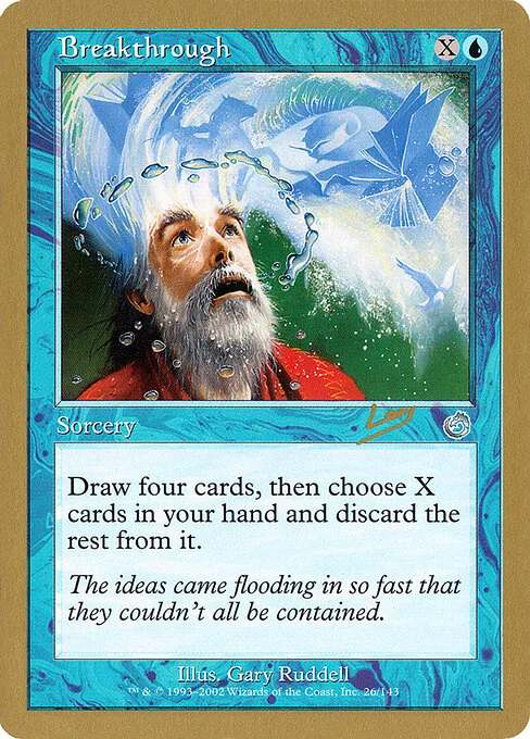Breakthrough, carta Magic di tipo Sorcery illustrata da Gary Ruddell