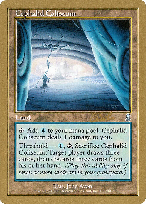Cephalid Coliseum, carta Magic di tipo Land illustrata da John Avon