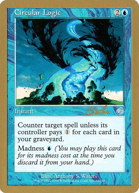 Circular Logic, carta Magic di tipo Instant illustrata da Anthony S. Waters