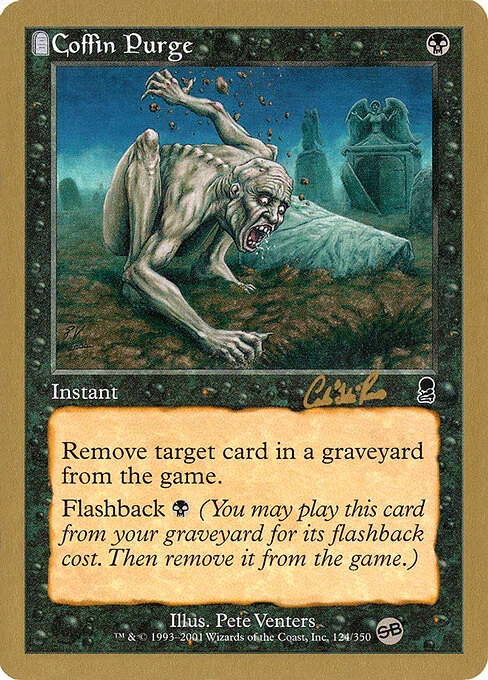 Coffin Purge, carta Magic di tipo Instant illustrata da Pete Venters