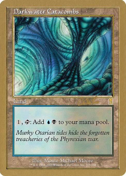 Darkwater Catacombs, carta Magic di tipo Land illustrata da Monte Michael Moore