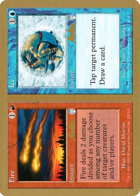 Fire // Ice, carta Magic di tipo Instant // Instant illustrata da David Martin & Franz Vohwinkel