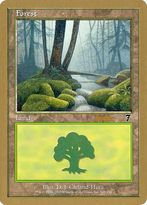 Forest, carta Magic di tipo Basic Land — Forest illustrata da D. J. Cleland-Hura