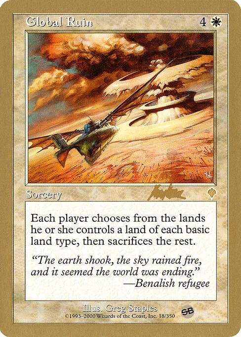 Global Ruin, carta Magic di tipo Sorcery illustrata da Greg Staples