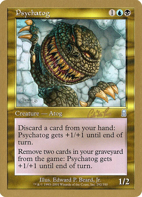 Psychatog, carta Magic di tipo Creature — Atog illustrata da Edward P. Beard, Jr.