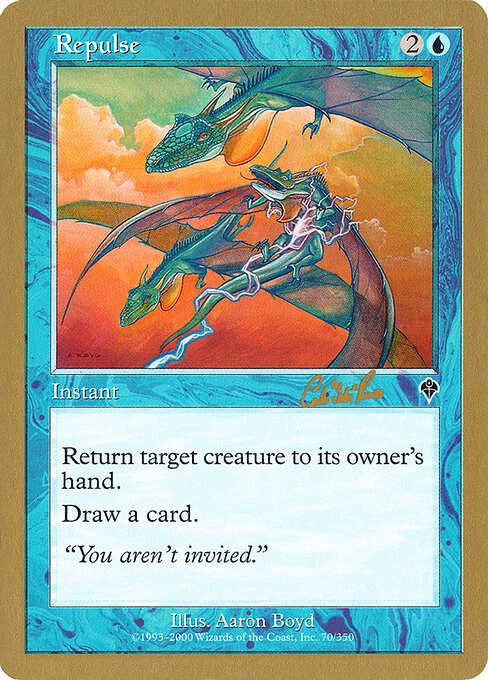 Repulse, carta Magic di tipo Instant illustrata da Aaron Boyd