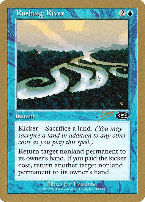 Rushing River, carta Magic di tipo Instant illustrata da Don Hazeltine