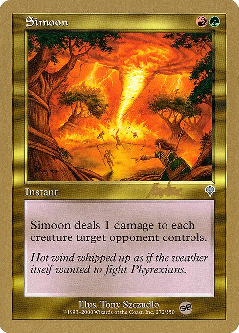 Simoon, carta Magic di tipo Instant illustrata da Tony Szczudlo