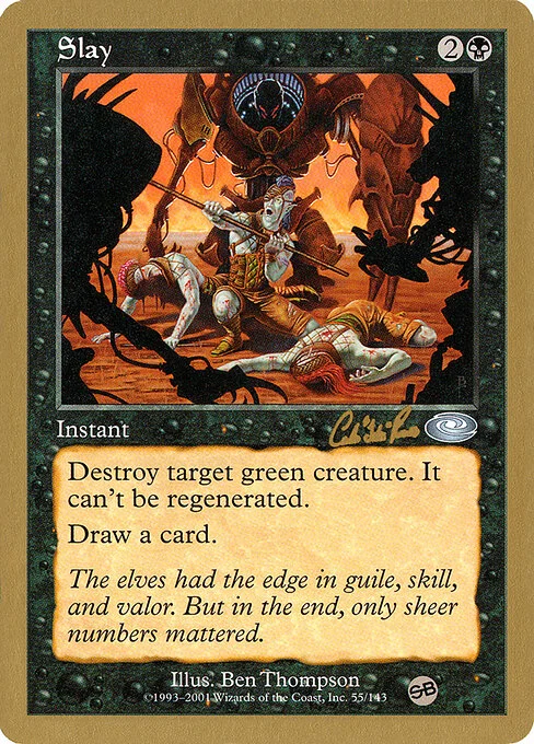 Slay, carta Magic di tipo Instant illustrata da Ben Thompson