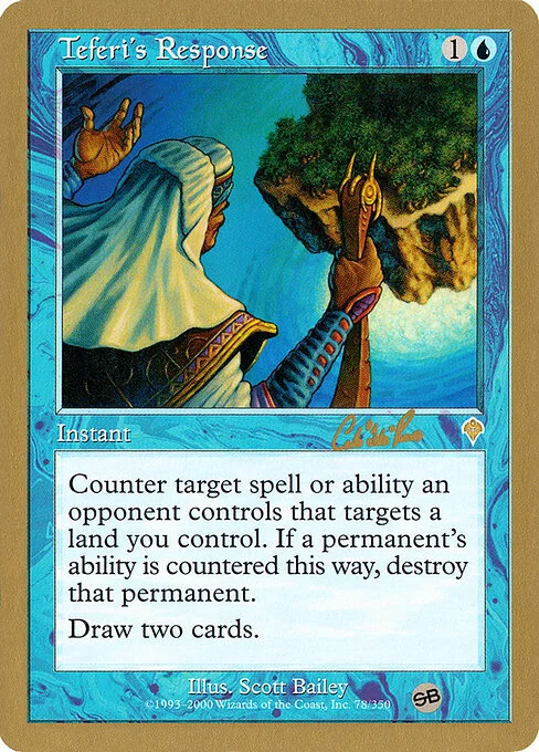 Teferi's Response, carta Magic di tipo Instant illustrata da Scott Bailey