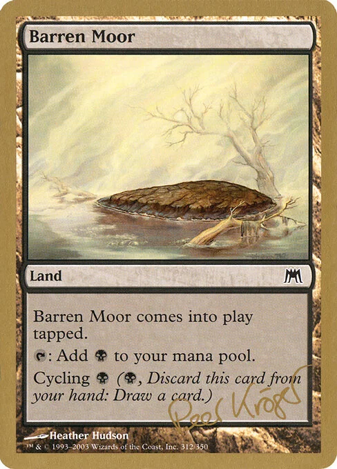 Barren Moor, carta Magic di tipo Land illustrata da Heather Hudson