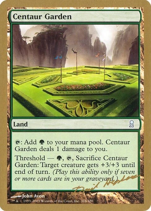 Centaur Garden, carta Magic di tipo Land illustrata da John Avon